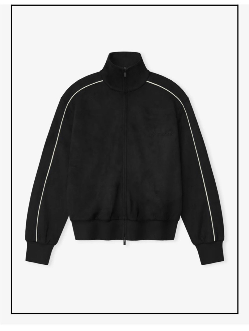 Fear of God Essentials Black Embroidered Script Track Jacket NWT SOLD OUT